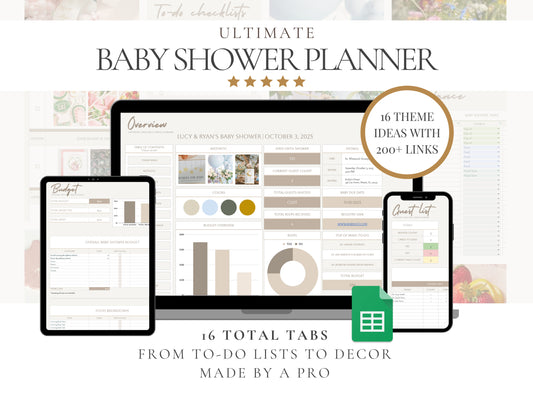 Digital Baby Shower Planner